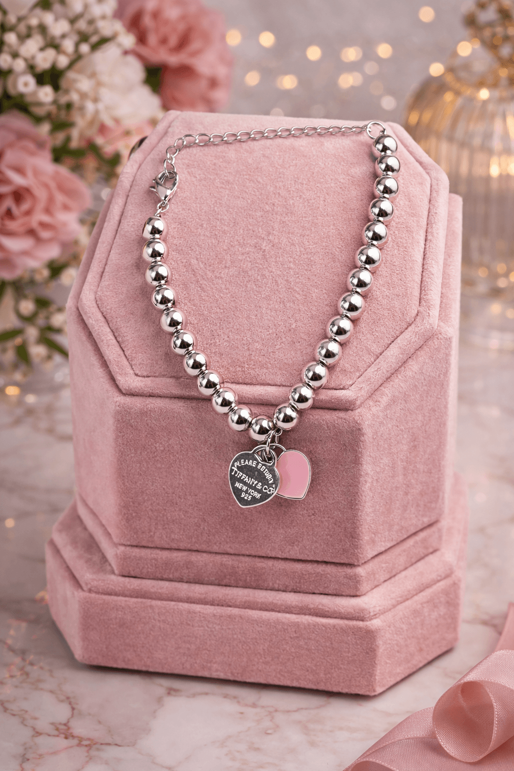 Pulseira  inspiração Tiffany