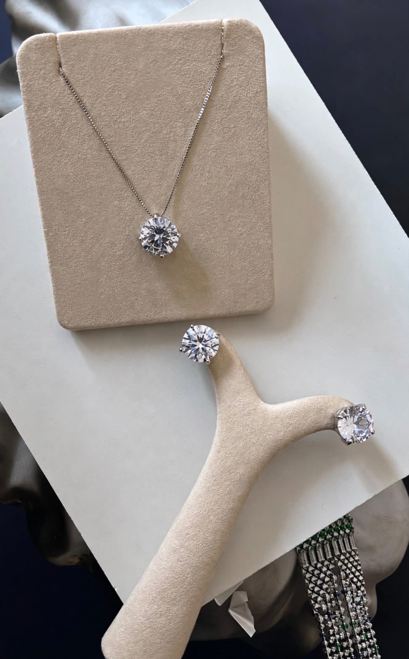 Conjunto Ponto de Luz prata