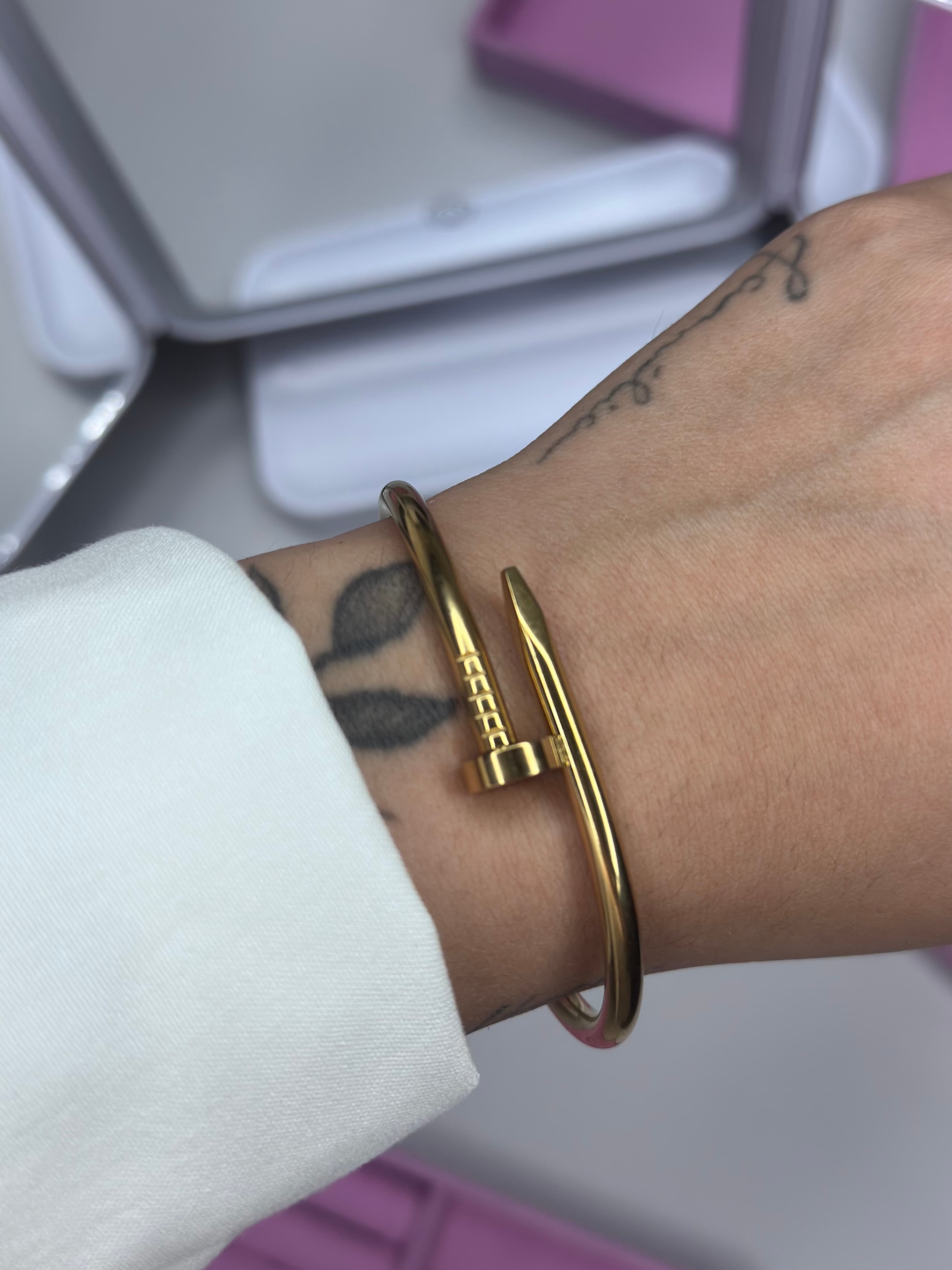 Bracelete Prego Dourado